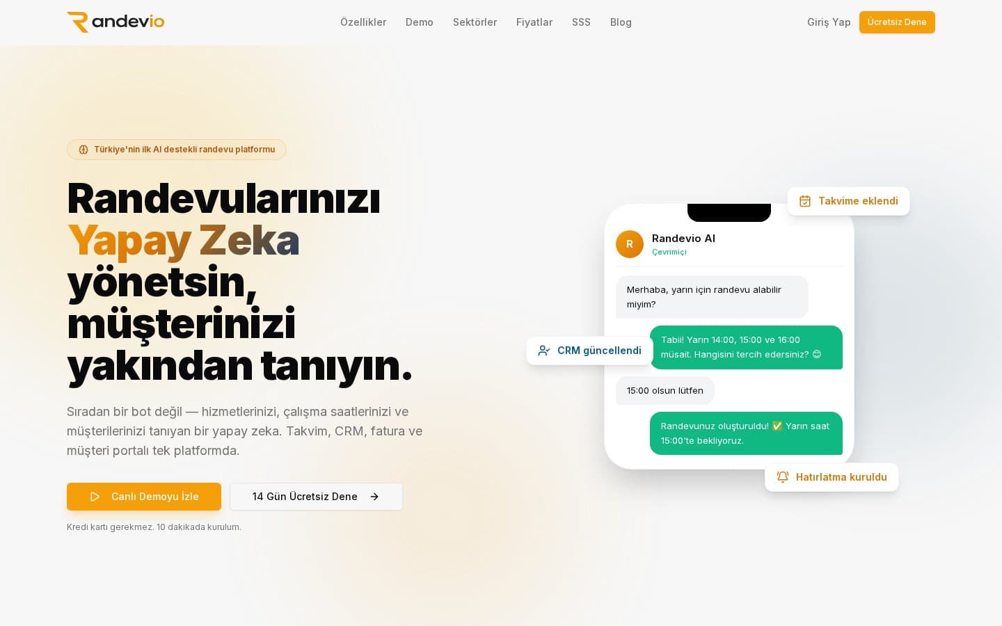Randevio ana görsel
