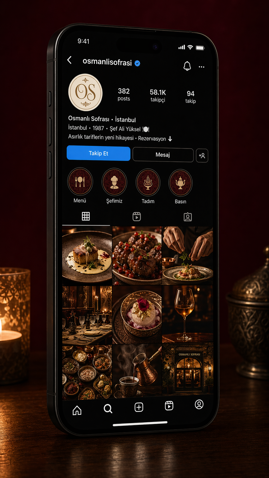Osmanlı Sofrası Instagram hesabı